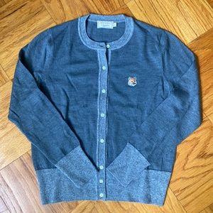 Maison Kitsune Fox Head Cardigan